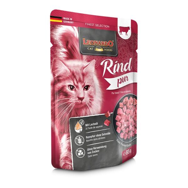 LEONARDO CAT PURE BEEF 85G -