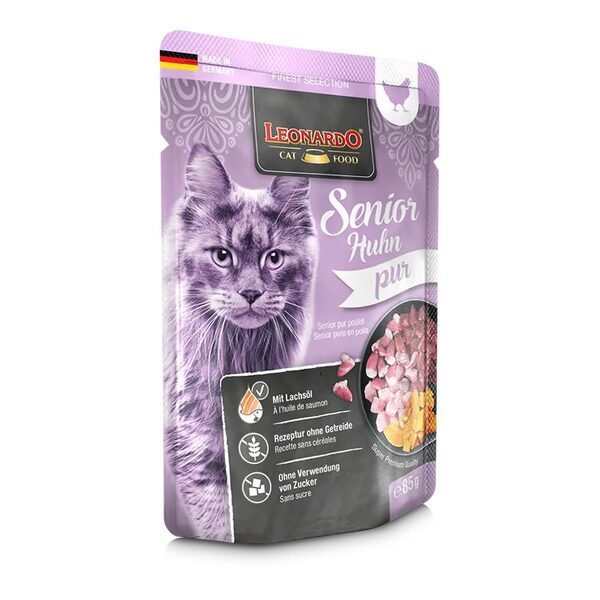LEONARDO CAT SENIOR CHICKEN PURE 85G
