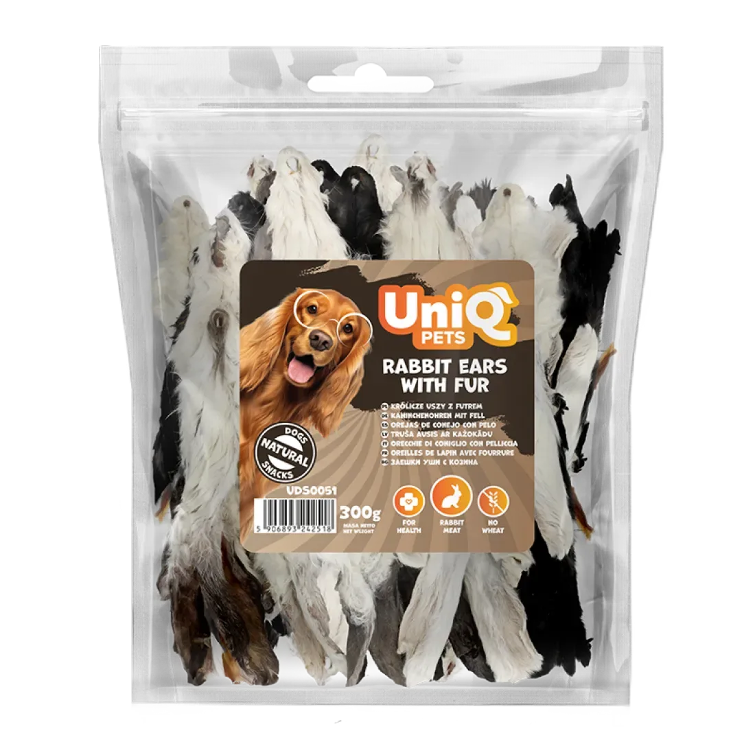 UNIQ PETS dog snacks rabbit ears