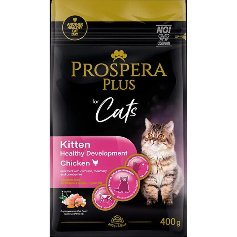  Prospera Plus Kitten Chicken Healthy Development 400g - barība kaķēniem