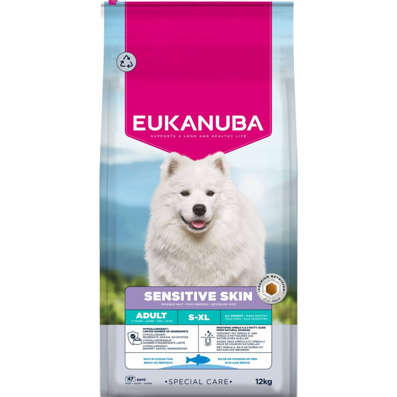 Eukanuba Adult, Sensitive Skin 12 kg
