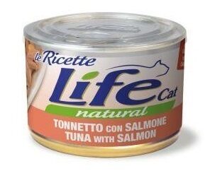 LIFE CAT Natural TUNA with SALMON 150g (ar tunci un lasi)