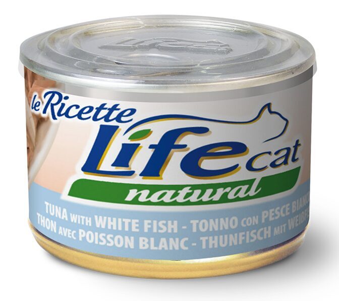LIFE CAT Natural TUNA with WHITE FISH 150g (ar tunci un balto zivi)