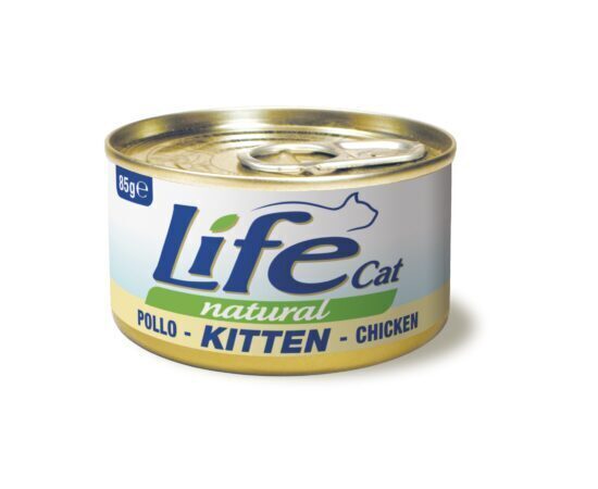LIFE CAT Natural KITTEN CHICKEN 85g - konservi kaķēniem ar vistu