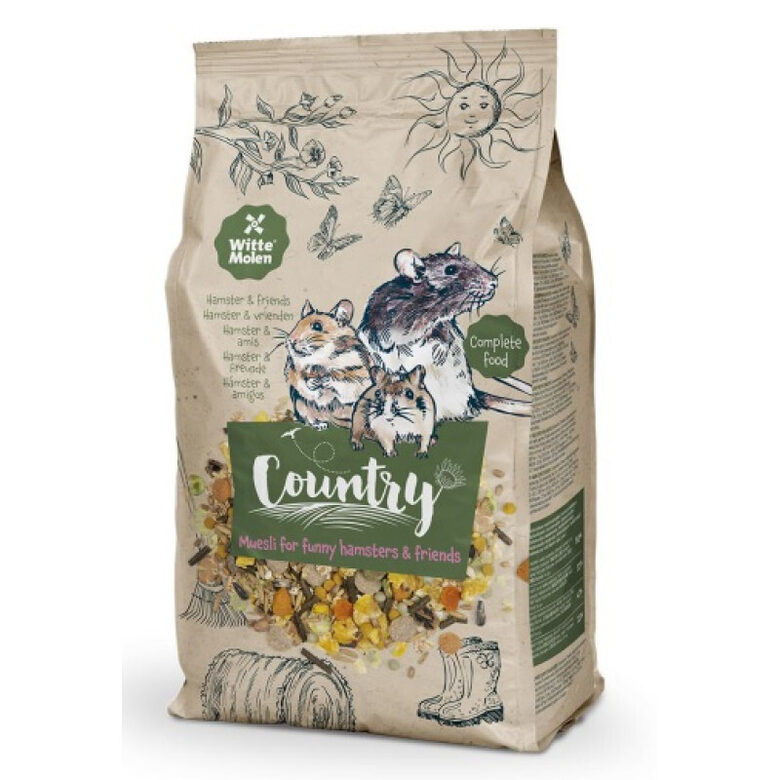 Witte Molen Country Hamster & Friends, 850g - barība kāmjiem, žurkām, pelēm u.c.