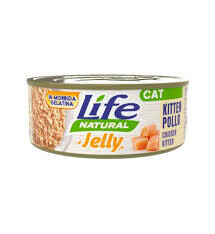Life Cat Natural Jelly Kitten Chicken 70g - konservi kaķēniem ar vistas gaļu želejā