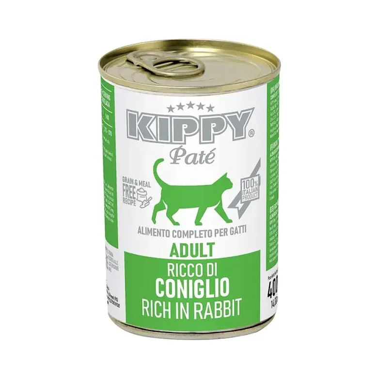 KIPPY Pate Rabbit 400g - pastēte kaķiem ar truša gaļu
