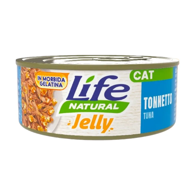 Life Cat Natural Jelly Tuna 70g - konservi kaķiem ar tunci želejā