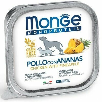 Monge Dog Monoprotein Fruits Pate Chicken with Pineapple 150 g