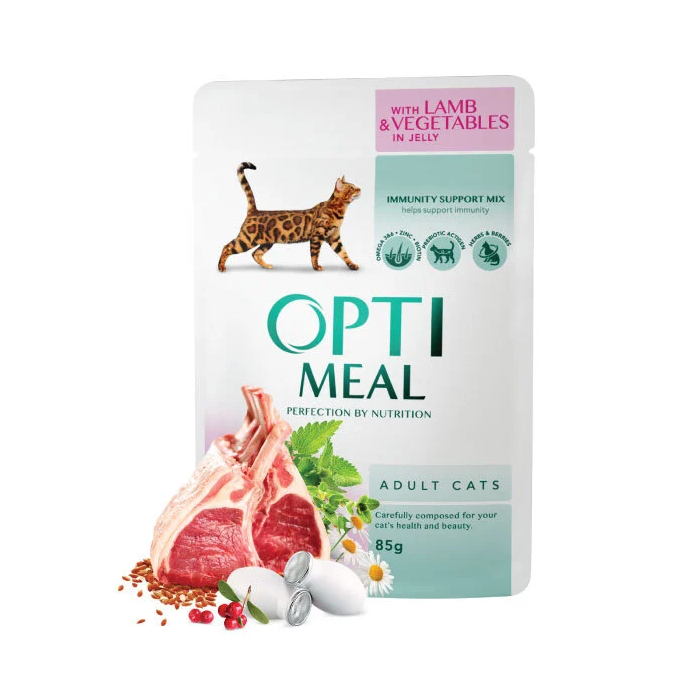 OPTIMEAL with Lamb in Vegetable Jelly 85g 
