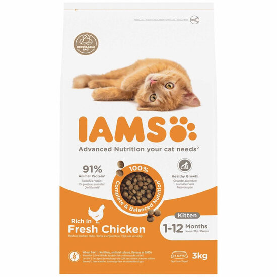  IAMS CAT KITTEN CHICKEN 3 kg