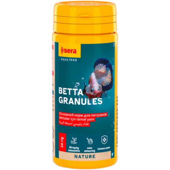 Sera Betta Granules 50 ml (24g) -peldoša, granulu barība gaiļiem