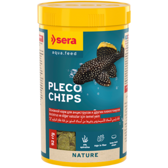 Sera Pleco Chips 250 ml (92g) - barība plānu čipsu veidā samiem