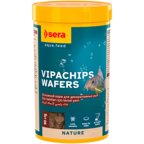 Sera Vipachips 250ml (90g) - barība plānu čipsu veidā dekoratīvajām zivīm