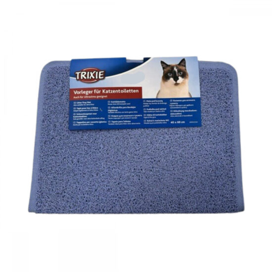 Trixie Cat litter tray mat, PVC, 40 × 60 cm light blue - polivinilhlorīda paklājs kaķu tualetēm