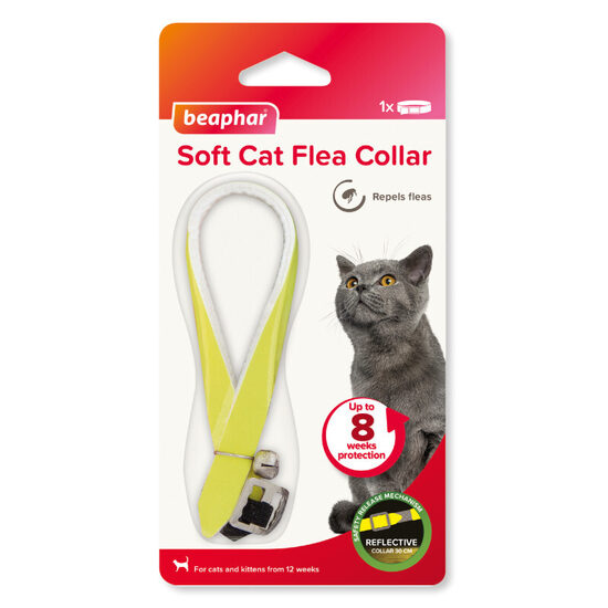 Beaphar Soft Collars Cats Reflective, 30cm - atstarojoša pretblusu kaklasiksna kaķiem 