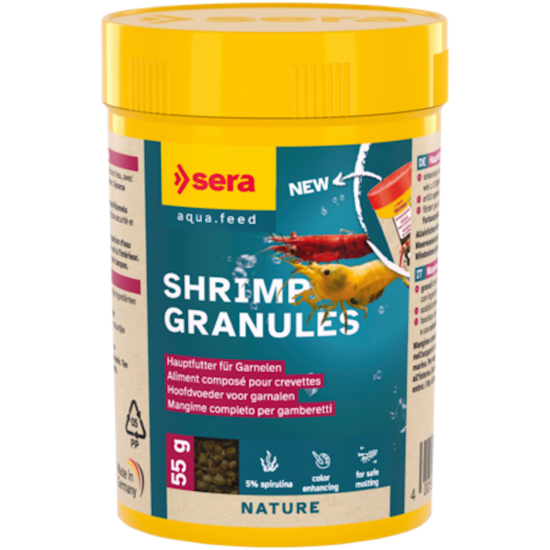 Sera Shrimp Granules 100 ml (55 g) - pamatbarība garnelēm