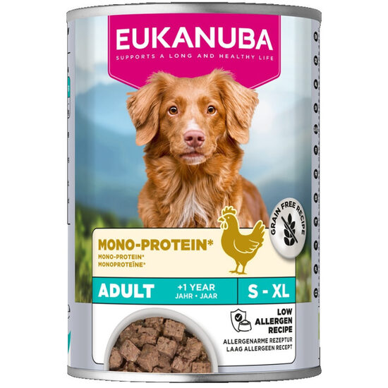  EUKANUBA DOG Special Care Monoprotein Chicken 400 gr - bezgraudu monoproteīna konservi ar vistu pieaugušiem suņiem