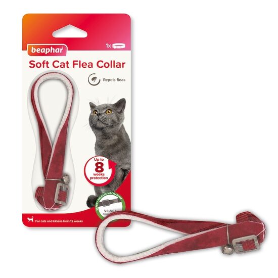 Beaphar Soft Collars Cats Velvet - pretblusu kaklasiksna kaķiem ( bez pesticīdiem)