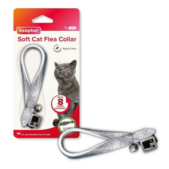 Beaphar Soft Collars Cats Glitter - pretblusu kaklasiksna kaķiem ( bez pesticīdiem)