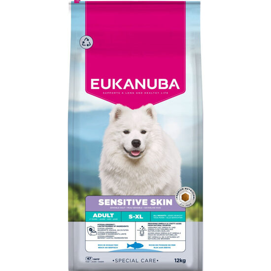 Eukanuba Adult, Sensitive Skin 12 kg