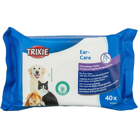 Trixie Ear care wipes, 40 gab - mitrās salvetes ausīm