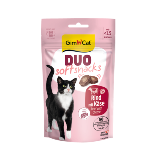 GimCat DUO SOFT SNACKS BEEF WITH CHEESE 50G