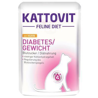 Kattovit Diabetes Huhn 85g (ar vistu)