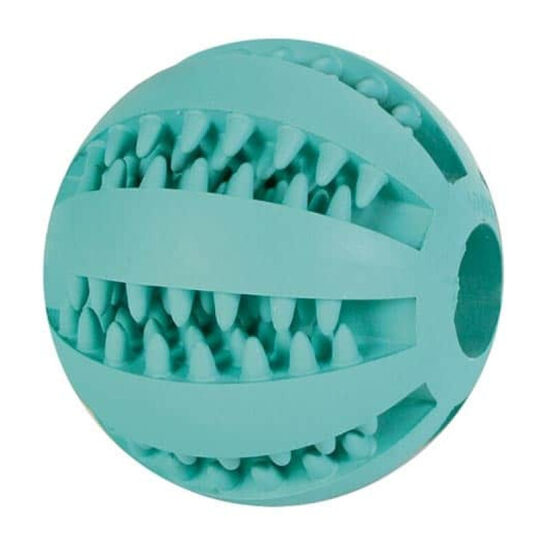 Trixie Denta Fun Mintfresh Baseball, 7cm -  Bumba no dabiska kaučuka ar piparmētru garšu zobiem un smaganu masāžai 