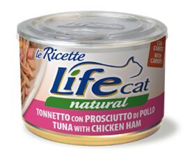 LIFE CAT Natural TUNA with CHICKEN HAM 150g (ar tunci un vistas šķiņķi)