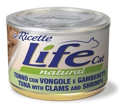 LIFE CAT Natural TUNA, CLAMS & SHRIMPS 150g (with tuna, mussels and shrimps)