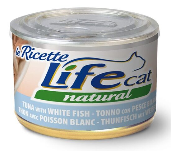 LIFE CAT Natural TUNA with WHITE FISH 150g (ar tunci un balto zivi)