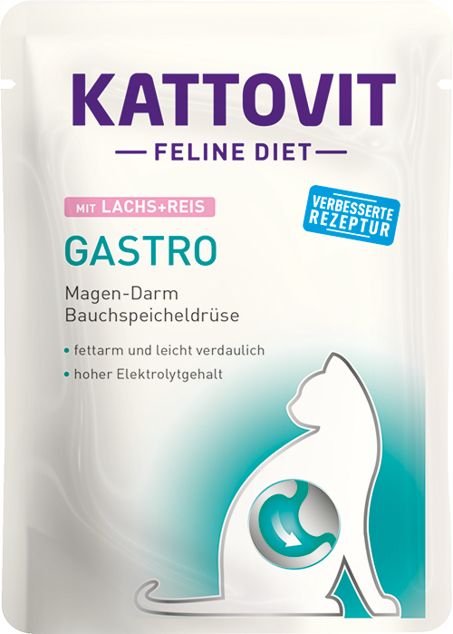 Kattovit Gastro Lachs & Reis 85g (ar lasi un rīsiem)