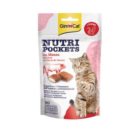 GimCat Nutri Pockets with Beef and Malt 60g
