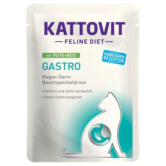 Kattovit Gastro Pute & Reis 85g (ar tītaru un rīsiem)