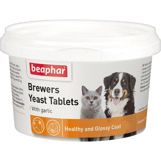 Beaphar Brewers Yeast tablets with garlic, 250gab.