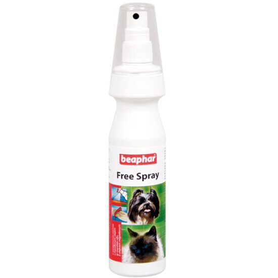Beaphar Free Spray 150ml - aerosols pret spalvas savelšanos suņiem un kaķiem 