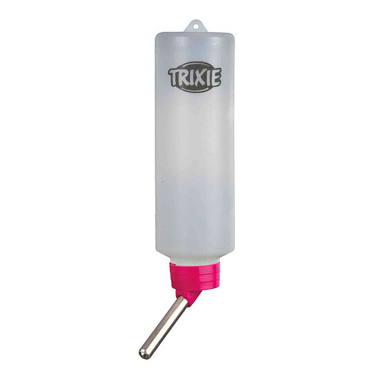  Trixie Water bottle with wire holder, 250 ml - dzirdinātava-pudele ar turētāju maziem dzīvniekiem
