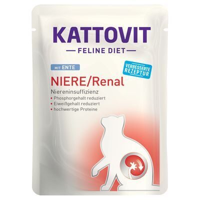 Kattovit Niere/Renal Ente 85g (ar pīli)