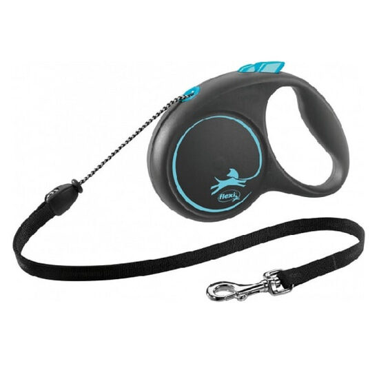 Flexi Black Design, Cord leash, M, 5m, (20kg) - inerces pavada suņiem