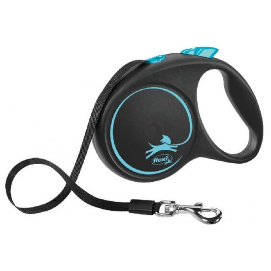 Flexi Black Design, Tape leash, M, 5m, (25kg) - inerces pavada suņiem