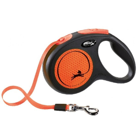Flexi NEON, Tape leash, M, 5m, (25kg) - inerces pavada suņiem 