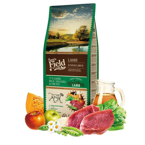 Sams Field DOG Fresh Lamb&Rice JUNIOR LARGE 13 kg