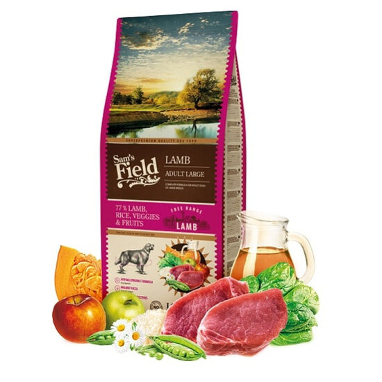 Sams Field DOG Fresh Lamb&Rice ADULT LARGE 13 kg