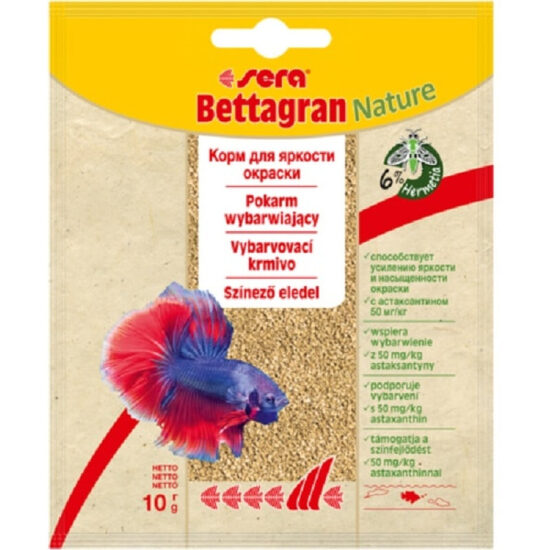 Sera Bettagran, 10g - granulēta barība ar dabīgu astaksantīnu.
