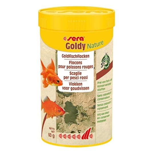 Sera Goldy Nature, 250ml (60g) - pārslveida barība zelta zivtiņām 