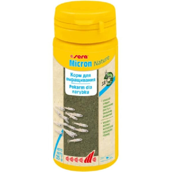 Sera Micron, 50ml (25g) - pamatbarība zivju mazuļiem
