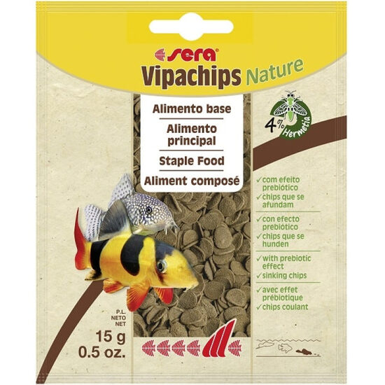 Sera Vipachips 15g - barība plānu čipsu veidā dekoratīvajām zivīm