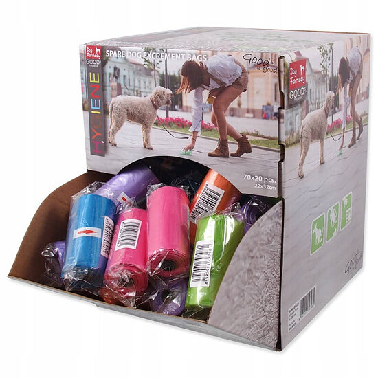Maisiņi Dog Fantasy Display/20 bags/roll, mix colors / 1 gab