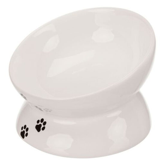 Trixie Double Bowl, 0.15 l/ø 13 cm - Dubultā barošanas bļoda kaķiem (keramikas, apaļas daļas)